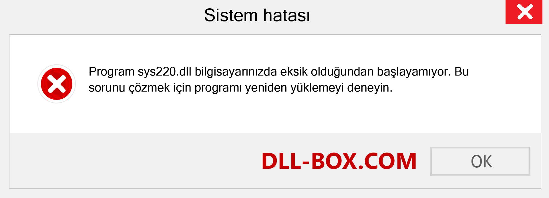 sys220.dll dosyası eksik mi? Windows 7, 8, 10 için İndirin - Windows'ta sys220 dll Eksik Hatasını Düzeltin, fotoğraflar, resimler